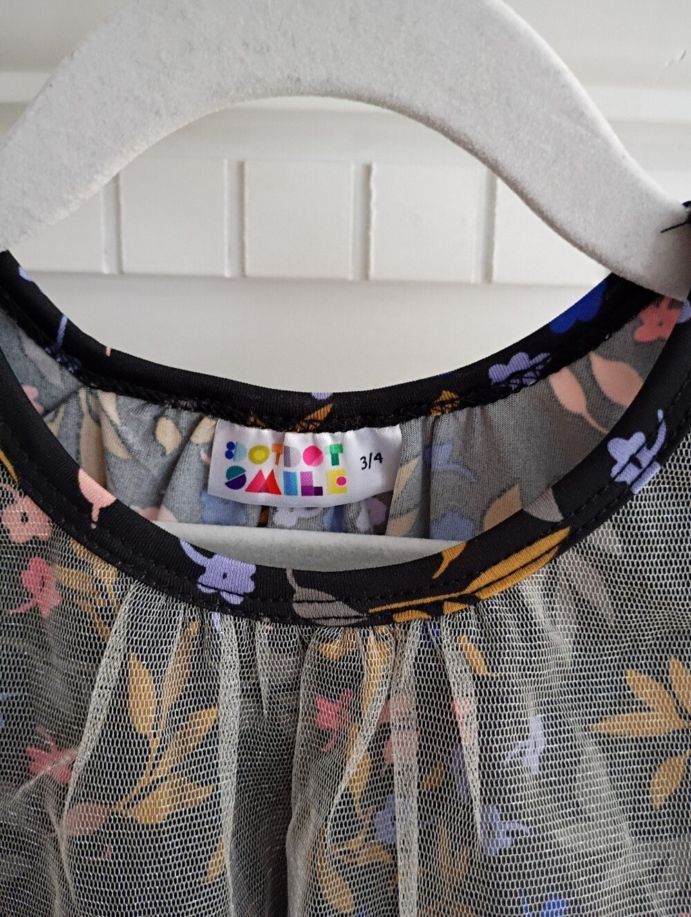 DotDotSmile 3/4 Fancy Midnight Bloom Swing Dress - Picture 2 of 6